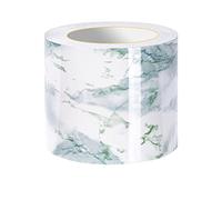 VisitRyl Frises Autocollantes DéCoratives Bordure De Papier Peint Frise Murale Adhesive Pour Cuisine, Salle De Bains,Chambre DéCoration Murale Onyx Vert 10cm X 500cm