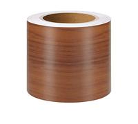 VisitRyl Frises Autocollantes DéCoratives Bordure De Papier Peint Frise Murale Adhesive Pour Cuisine, Salle De Bains,Chambre DéCoration Murale Acajou 10cm X 500cm