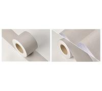 VisitRyl Frises Autocollantes DéCoratives Bordure De Papier Peint Frise Murale Adhesive Pour Cuisine, Salle De Bains,Chambre DéCoration Murale Gris Clair Givré 5cm X 500cm