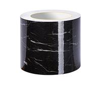 VisitRyl Frises autocollantes décoratives Bordure de papier peint Frise Murale Adhesive pour Cuisine, Salle de Bains,Chambre Décoration Murale obsidienne 12cm X 500cm