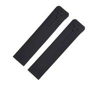 VISIYUBL Silicone Watchband 20mm 21mm Sports Touch T013 T047 Bracelet en caoutchouc bande de montre T-Sport imperméable T013420A T047420A T33 Apte for Tissot(Black no clasp 21mm)