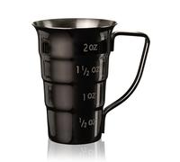 Viski Doseur étagé en acier inoxydable avec poignée, 4 marquages de mesure, tasse à mesurer pour recettes de cocktail, 14,2 g, 28,3 g, 42,5 g et 56,7 g