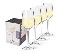 Viski Reserve Lot de 4 verres à chardonnay en cristal européen sans plomb, 443 ml