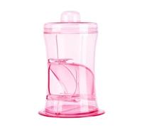 Visland Distributeur automatique de granulés pour hamsters et petits animaux Transparent Distributeur automatique de granulés pour animaux de compagnie Bol de stockage de nourriture 2 (rose, B)