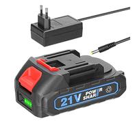 Vislone Batterie au Lithium Rechargeable 21 V et Adaptateur de Batterie Batterie de Rechange pour Outil électrique avec Voyant de Niveau de Batterie