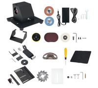 Vislone Double meuleuse, meule, polisseuse, ponceuse à bande, mini scie circulaire de table, double meuleuse, polisseuse, polissage du métal, 7 vitesses réglables