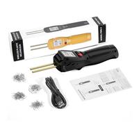 VISLONE Poste à souder plastique sans fil,kit de réparation plastique avec écran LCD et 200 clous de soudage,chauffage rapide,éclairage LED,pour pare-chocs,tableaux de bord et meubles en plastique