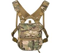 VISMIX Harnais pour jumelles, harnais réglable pour jumelles, sac de poitrine avec housse de pluie pour chasse, randonnée, tir, camouflage, Large