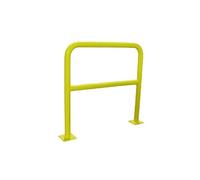 Viso Barrière de sécurité Jaune Acier 2000mm avec Platine - Ø40mm