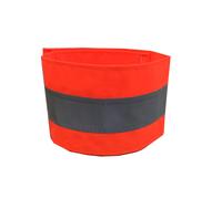 VISO Brassard de signalisation réfléchissant - Orange - Lot de 5