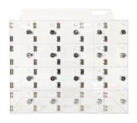 Viso Casier pour téléphones portables - 20 compartiments à clé - Transparent