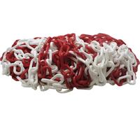 Viso CBR801SBS Liasse 25 m de chaîne chaîne de signalisation plastique Blanc/Rouge