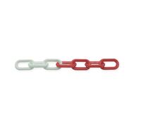 Viso CBR801SBS Liasse 25 m de chaîne chaîne de signalisation plastique Blanc/Rouge