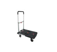 VISO Chariot pliant pour support de charges jusqu'à 130 kg, plateau en polypropylène - Noir