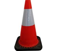 Viso Cône de signalisation RC500 450 mm Classe 2 Base caoutchouc Orange