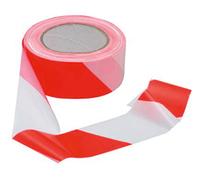 VISO Ruban de signalisation, 100 m x 5 cm - Rouge et blanc