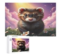 Vison Puzzle 1000 Pièces Challenge 3D Unique Edificio du Paysage Jeu D'Intelligence pour Adultes Et Enfants Relaxation Artistique Cadeau De Famille Décoration 1000 PCS