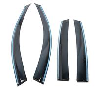 Visor de fenêtre Déflecteur Bouclier météorologique fumée 4pcs L'aspect élégant élégant empêche le brouillard de brume réduit la protection des UV de chaleur pour CRV 2007 2011