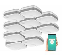 VisorTech 10 détecteurs de fumée design connectés RWM-190.app