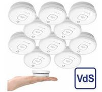 VisorTech : 10 détecteurs de fumée photoélectriques certifiés VdS RWM-390