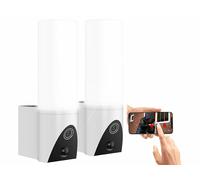 VisorTech 2 appliques LED et caméras connectées Full HD avec capteur PIR