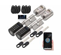 VisorTech 2 cylindres de porte électroniques connectés TSZ-530 avec écran