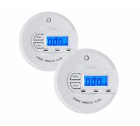 VisorTech : 2 détecteurs de monoxyde de carbone avec écran LCD et alarme COM-16 G