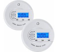 VisorTech 2 détecteurs de monoxyde de carbone avec écran LCD et alarme COM-16