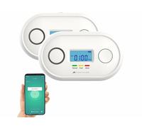 VisorTech 2 détecteurs de monoxyde de carbone connectés DIN EN 50291-1