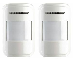 VisorTech 2 détecteurs de mouvement PIR sans fil pour système d'alarme XMD