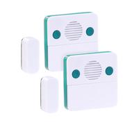 Détecteur d'ouverture de porte avec alarme réglable - VISORTECH - Pack de 2 - Magnétique - Sans fil - 1 m