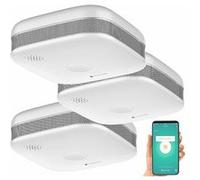 VisorTech : 3 détecteurs de fumée design connectés RWM-190.app G