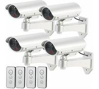 VisorTech : 4 caméras de surveillance factices avec détecteur infrarouge et fonction alarme