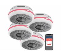 VisorTech 4 détecteurs de fumée et monoxyde de carbone connectés 85 dB RWM-210.duo