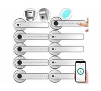 VisorTech 5 poignées de porte connectées TSZ-800 - coloris argenté