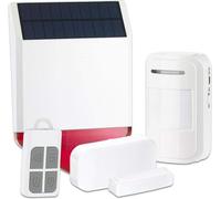 VisorTech Alarme solaire sans fil XMD-4400.Easy 110dB Kit de démarrage 5 pièces avec capteurs et détecteur de mouvement