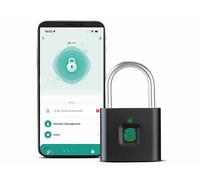 VisorTech Cadenas connecté rechargeable avec fonction bluetooth et lecteur d’empreinte digitale