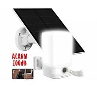 VisorTech Caméra d'extérieur 2K connectée IPC-400.led avec panneau solaire 5 W