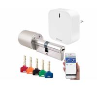 VisorTech Cylindre de porte connecté TSZ-570 avec unité de commandes compatible ZigBee