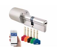 Cylindre de porte électronique avec 5 clés programmables TSZ-570 [VisorTech]