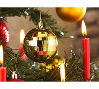 VisorTech Détecteur de chaleur boule de Noël - Modèle doré