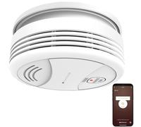 VisorTech Détecteur de fumée : détecteur de fumée Wi-Fi avec notification d'application mondiale, 85 dB (détecteur de fumée Alexa, commande vocale, support de tablette)