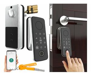 VisorTech Serrure de porte motorisée connectée et intelligente TS-100.app