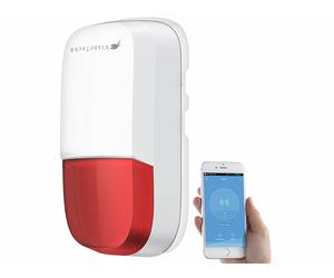 VisorTech Sirène d'extérieur connectée 95 dB avec signal lumineux XMD-90.ext