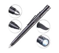 VisorTech Stylo de sécurité 5 en 1 avec lampe LED 10 lm