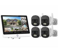 VisorTech Système de surveillance connecté avec écran DSC-850.app V2 et 4 caméras 2K