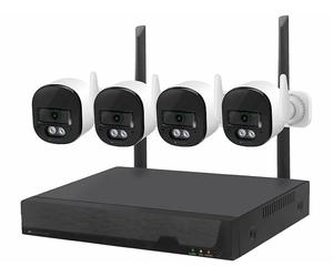 VisorTech Système de surveillance connecté DSC-750.app V3 avec 4 caméras d'extérieur