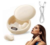 Visound Drift - Invisible Earbuds, Invisible Sleep Wireless Earphone, HiFi Sound, Stable Fit with Immersive Sound, Comfortable Fit LED Power Display, Invisible Earphones for Sleeping, Working (Beige)
