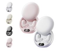 Visound Drift - Invisible Earbuds, Noise Cancelling Headphones for Sleeping, Light-Weight Noise Blocking, Comfortable Fit LED Power Display, Invisible Earphones for Sleeping, Working (White+Pink)