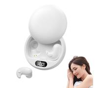 Visound Drift - Invisible Earbuds, Wireless Invisible Earbuds for Sleeping, 24dB Noise Isolating with Digital Battery Display, 30H Playtime, Lightweight for Sleeping, Working, Hiking (White)